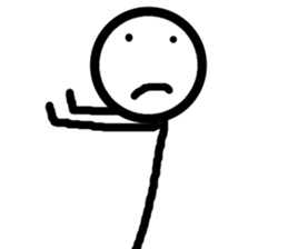 Stick figures not motivated sticker #15872367