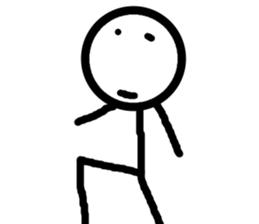 Stick figures not motivated sticker #15872369