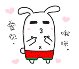 Watermelon Rabbit sticker #15872517