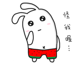 Watermelon Rabbit sticker #15872518