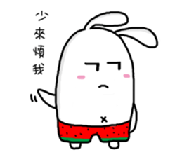 Watermelon Rabbit sticker #15872526