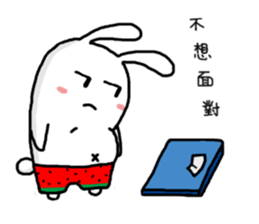 Watermelon Rabbit sticker #15872531