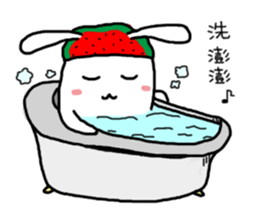 Watermelon Rabbit sticker #15872534