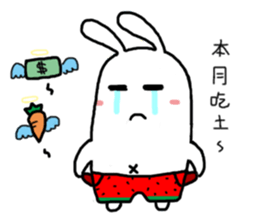 Watermelon Rabbit sticker #15872535