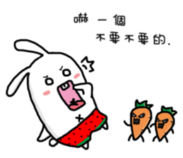 Watermelon Rabbit sticker #15872543