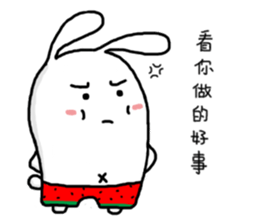 Watermelon Rabbit sticker #15872544