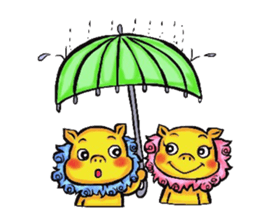 Okinawa Shi-Sa sticker Kari and Yushi sticker #15872717