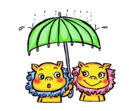 Okinawa Shi-Sa sticker Kari and Yushi sticker #15872717