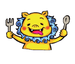 Okinawa Shi-Sa sticker Kari and Yushi sticker #15872730