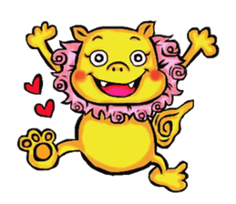 Okinawa Shi-Sa sticker Kari and Yushi sticker #15872732