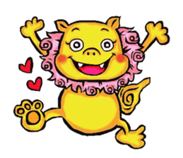 Okinawa Shi-Sa sticker Kari and Yushi sticker #15872732