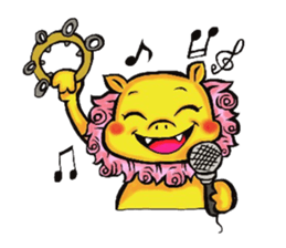 Okinawa Shi-Sa sticker Kari and Yushi sticker #15872736