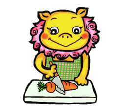 Okinawa Shi-Sa sticker Kari and Yushi sticker #15872747