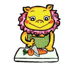 Okinawa Shi-Sa sticker Kari and Yushi sticker #15872747