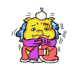 Okinawa Shi-Sa sticker Kari and Yushi sticker #15872752