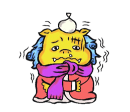 Okinawa Shi-Sa sticker Kari and Yushi sticker #15872752