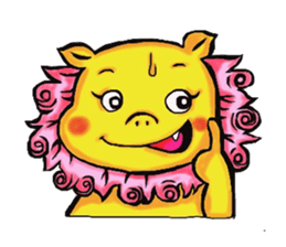 Okinawa Shi-Sa sticker Kari and Yushi sticker #15872753