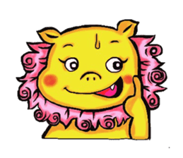 Okinawa Shi-Sa sticker Kari and Yushi sticker #15872753