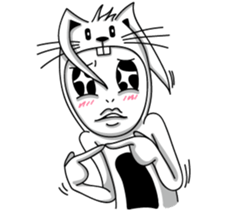 Brat rabbit-2Bad Debut sticker #15872818