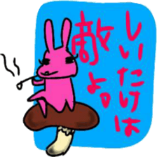 Nosebleed cat & Eyelashes rabbit sticker #15872894