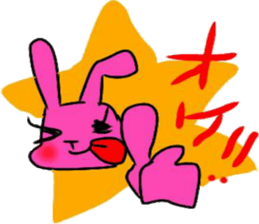 Nosebleed cat & Eyelashes rabbit sticker #15872897