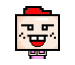 Ha3Chong: Facebox Family 8bit sticker #15873562