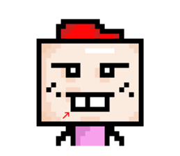 Ha3Chong: Facebox Family 8bit sticker #15873569