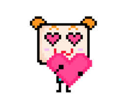 Ha3Chong: Facebox Family 8bit sticker #15873570