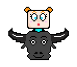 Ha3Chong: Facebox Family 8bit sticker #15873574