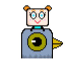 Ha3Chong: Facebox Family 8bit sticker #15873575