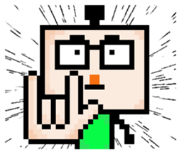 Ha3Chong: Facebox Family 8bit sticker #15873578