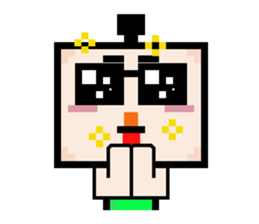 Ha3Chong: Facebox Family 8bit sticker #15873579
