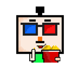 Ha3Chong: Facebox Family 8bit sticker #15873585