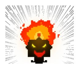 Ha3Chong: Facebox Family 8bit sticker #15873593