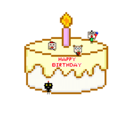 Ha3Chong: Facebox Family 8bit sticker #15873594