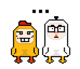 Ha3Chong: Facebox Family 8bit sticker #15873596