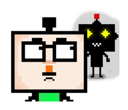 Ha3Chong: Facebox Family 8bit sticker #15873597