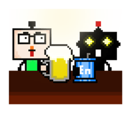 Ha3Chong: Facebox Family 8bit sticker #15873598