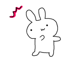 w rabbit sticker sticker #15873701