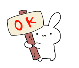 w rabbit sticker sticker #15873702