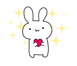 w rabbit sticker sticker #15873704