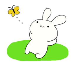 w rabbit sticker sticker #15873709