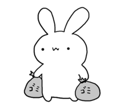 w rabbit sticker sticker #15873711