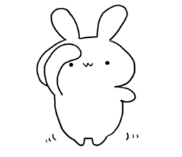 w rabbit sticker sticker #15873718