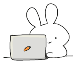 w rabbit sticker sticker #15873719