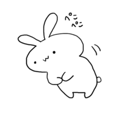 w rabbit sticker sticker #15873724