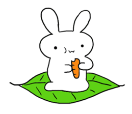 w rabbit sticker sticker #15873727