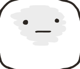 the cute WHITE sticker #15873749