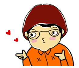 We are loving each other (Ha&Da) sticker #15874138