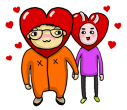 We are loving each other (Ha&Da) sticker #15874141